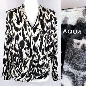 Aqua Long Sleeve Blouse